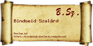 Bindseid Szalárd névjegykártya