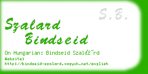 szalard bindseid business card